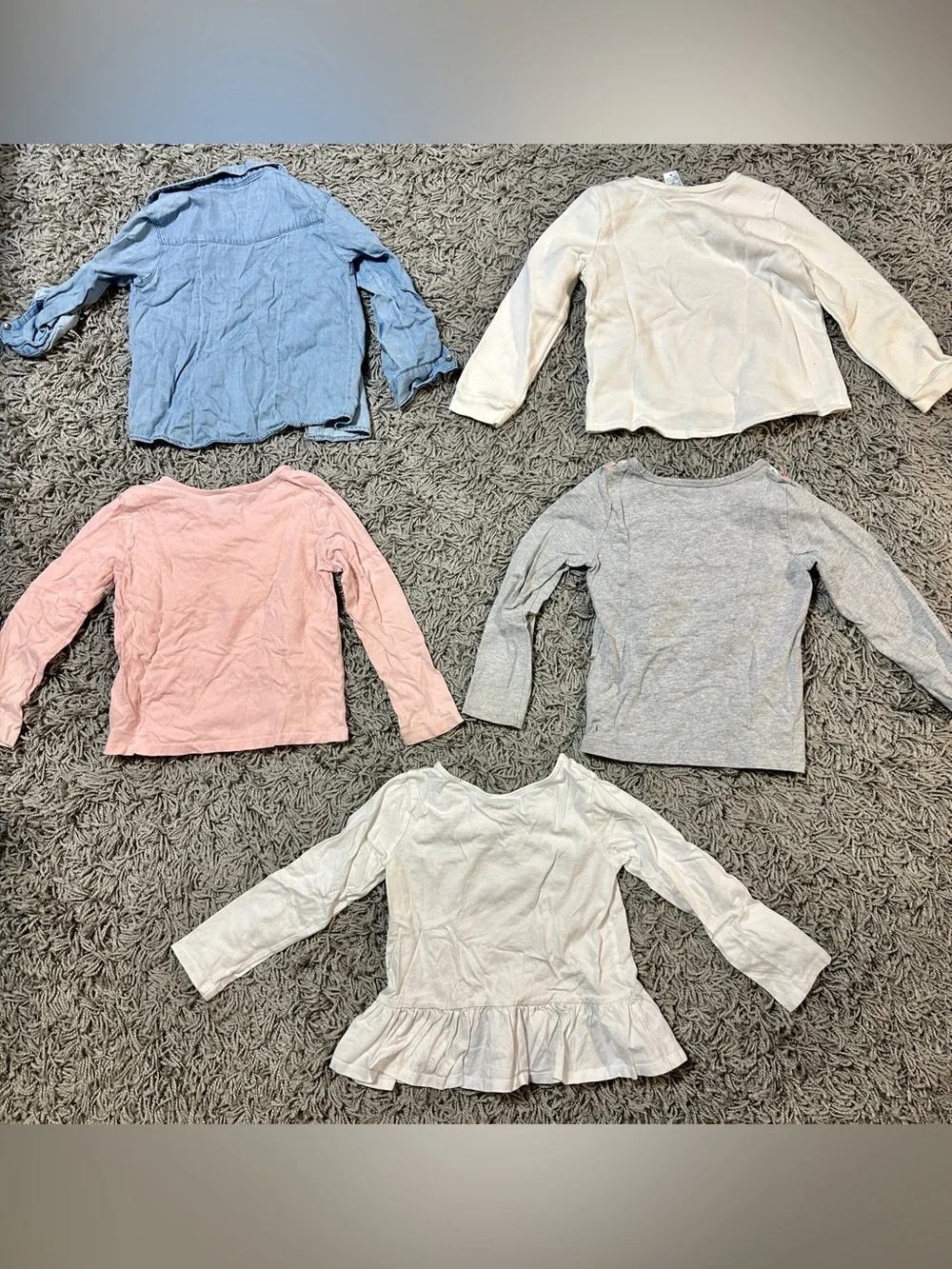 The Children's Place Light Blue Denim Long-Sleeve Shirt